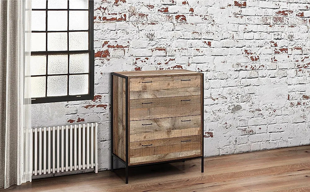 Chest of Drawers Rustic 4 Drawer