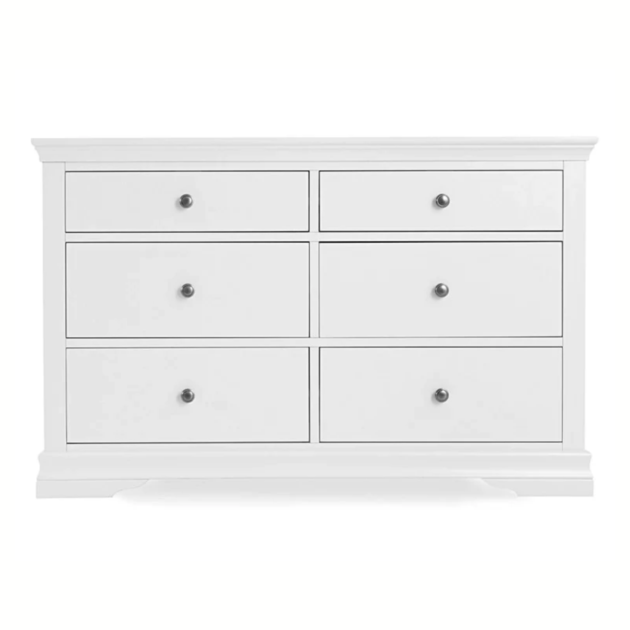 Chest of Drawers White 6 Drawer Chest of Drawers