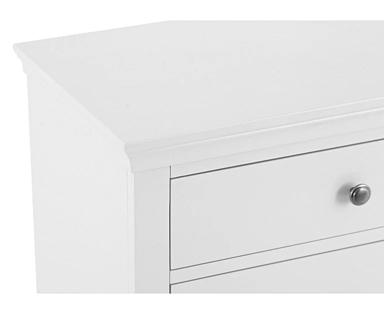Chest of Drawers: White 6 Drawer Chest of Drawers