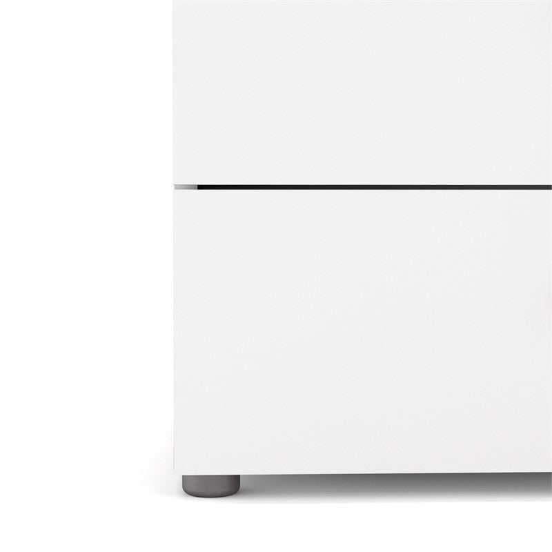 Chest of Drawers White High Gloss 4 Drawer