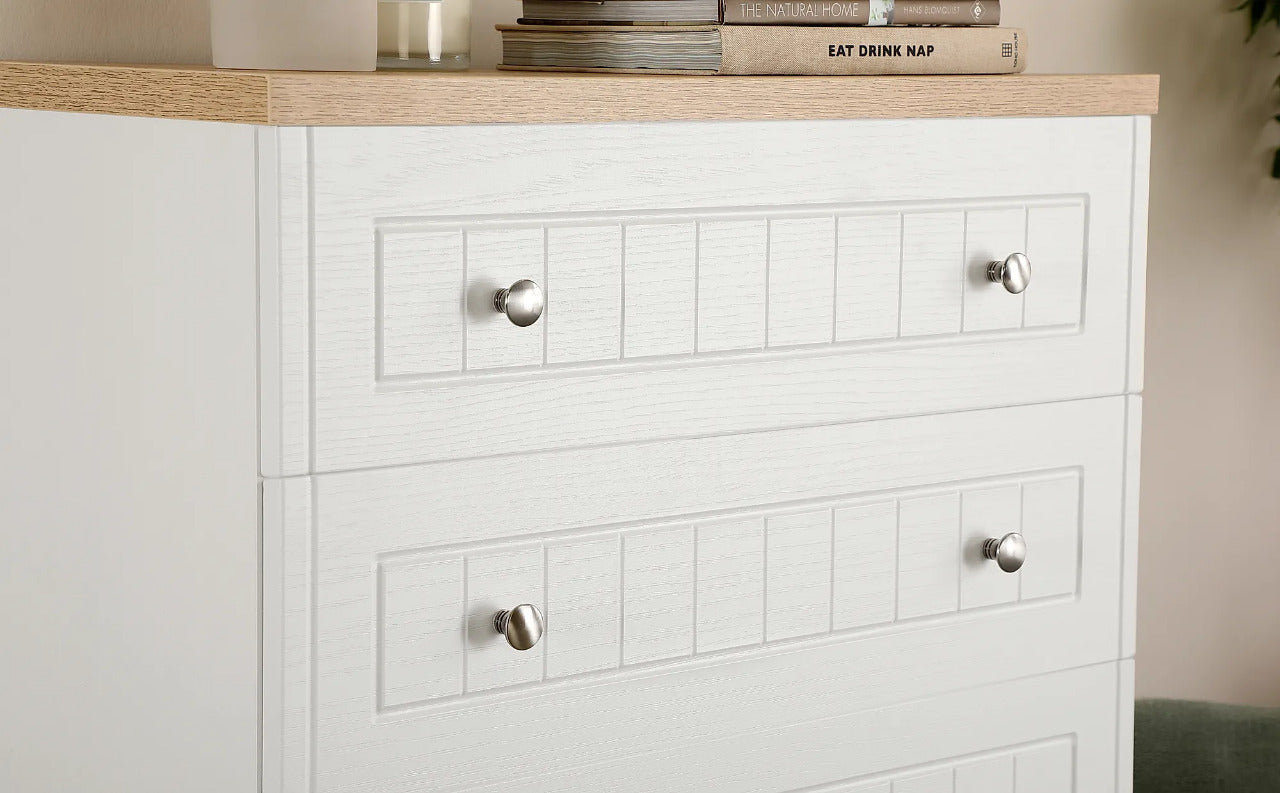 Chest Of Drawers : Oak 6 Drawer Dressing Table