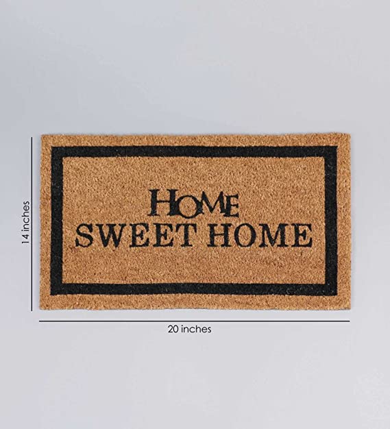 Doormats: Coconut Fiber Printed Doormat Mats for Front/Entryway with Thickened Non-Slip for Outdoor and Indoor