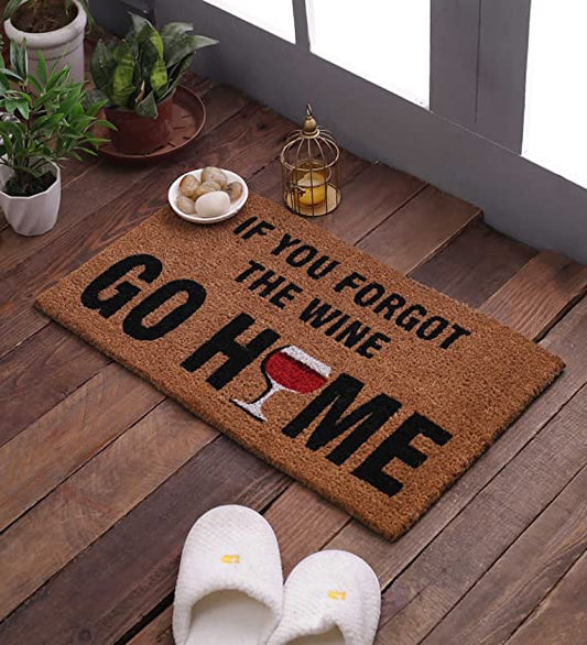 Doormats: Coconut Fiber Printed Doormat Mats for Front/Entryway with Thickened Non-Slip for Outdoor and Indoor