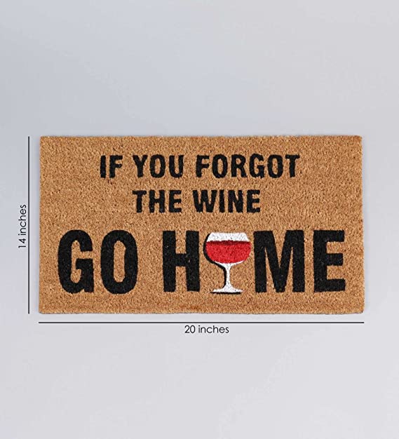 Doormats: Coconut Fiber Printed Doormat Mats for Front/Entryway with Thickened Non-Slip for Outdoor and Indoor