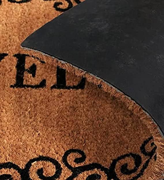 Doormats: Coconut Fiber Printed Doormat Mats for Front/Entryway with Thickened Non-Slip for Outdoor and Indoor