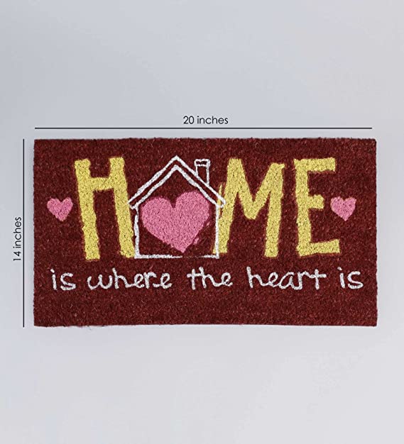 Doormats: Coconut Fiber Printed Doormat Mats for Front/Entryway with Thickened Non-Slip for Outdoor and Indoor