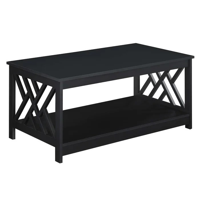 Coffee Table: 4 Legs Coffee Table with Storage