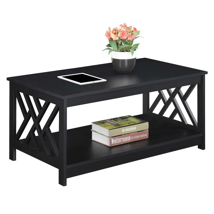 Coffee Table: 4 Legs Coffee Table with Storage
