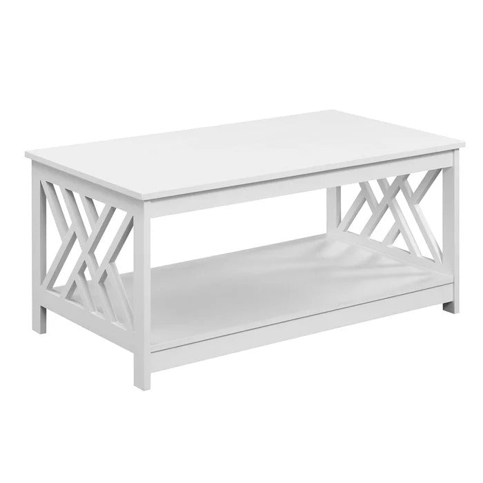 Coffee Table: 4 Legs Coffee Table with Storage