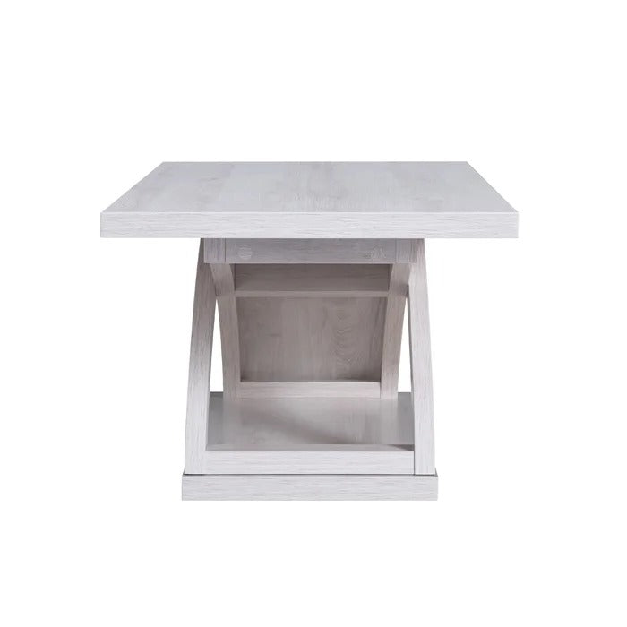 Coffee Table: Floor Shelf Coffee Table with Storage