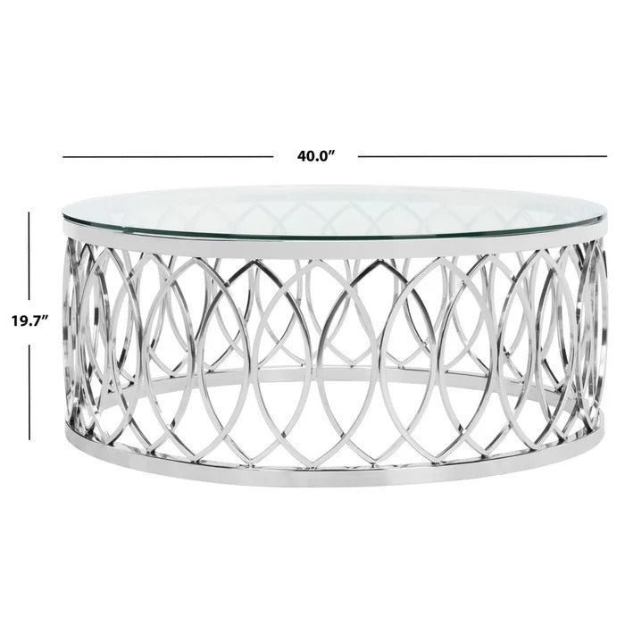 Coffee Table: Glass Frame Coffee Table
