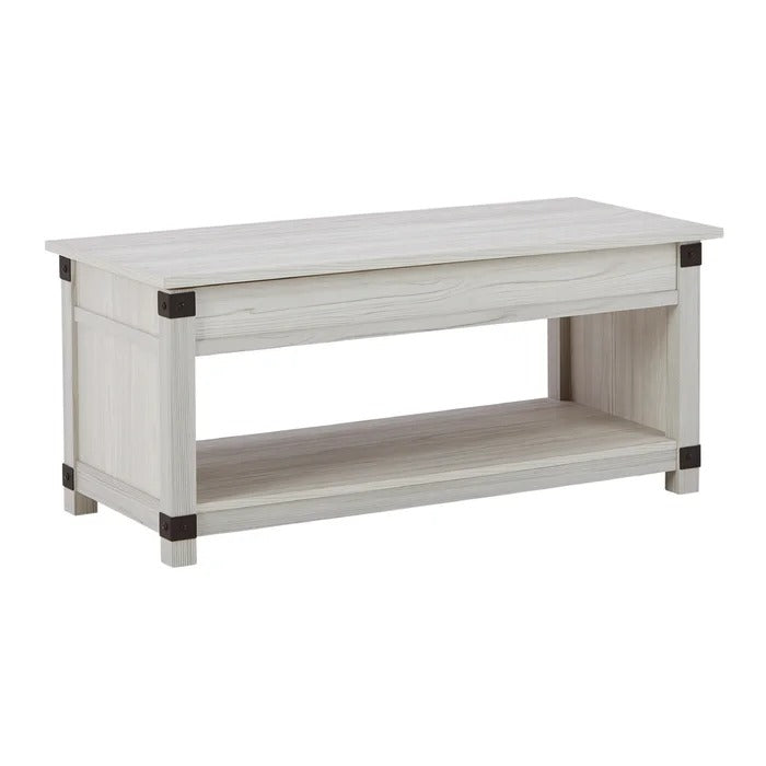 Coffee Table: Lift Top 4 Legs Coffee Table with Storage