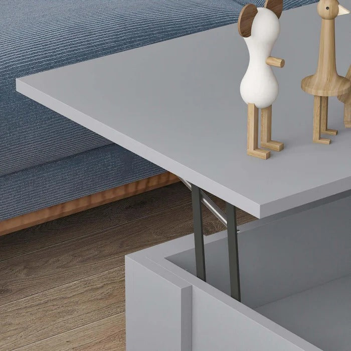 Coffee Table: Lift Top Frame Coffee Table with Storage