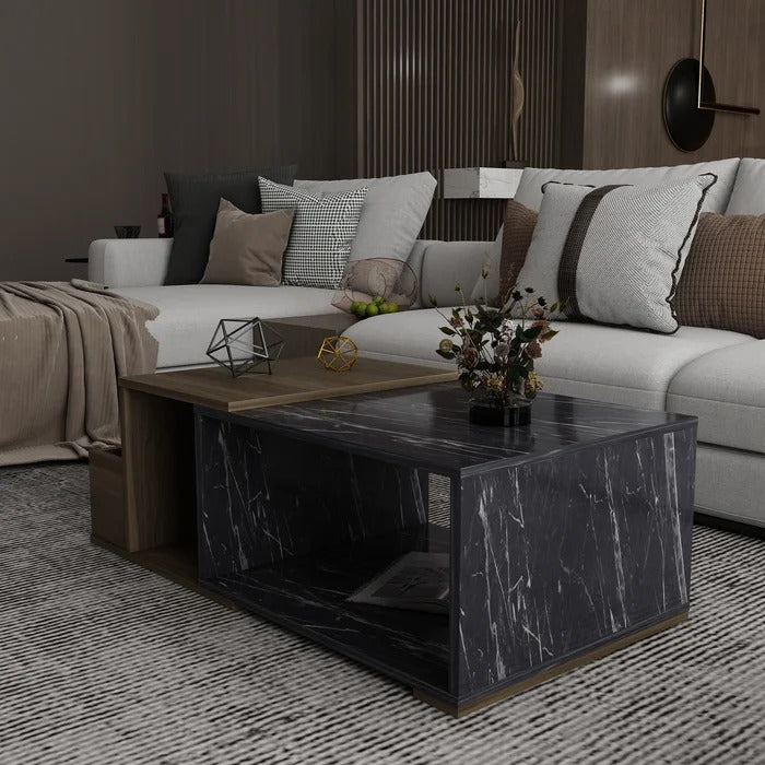 Coffee Table: Manufactured Wood Coffee Table With Storage