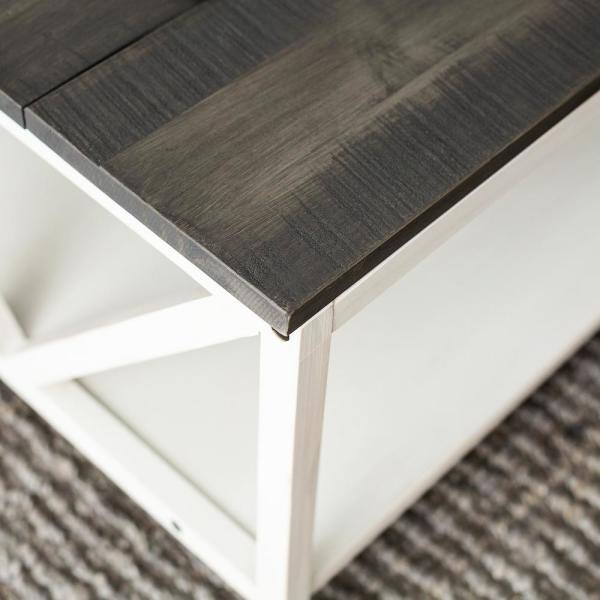 Coffee Table Set: 3 Piece White Coffee Table Set