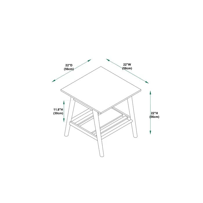 Coffee Table Set: Modern Wooden 3 Piece Coffee Table Set