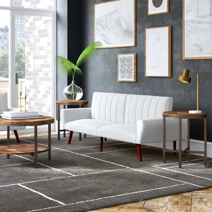 Coffee Table Set: Round Wooden 3 Piece Coffee Table Set