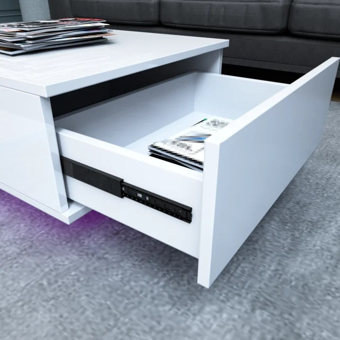Coffee Table: Solid Coffee Table with Storage