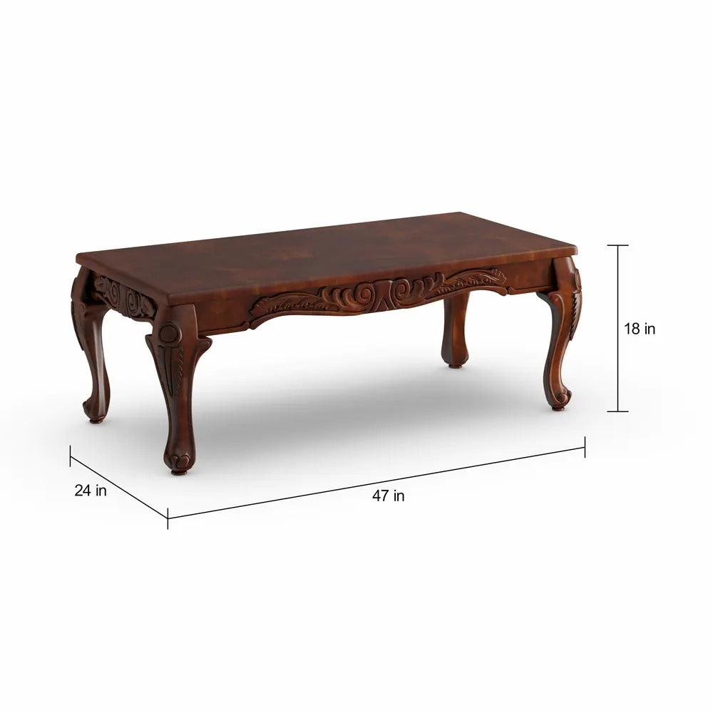 Coffee Table set: Traditional 3 Piece Wooden Coffee Table Set