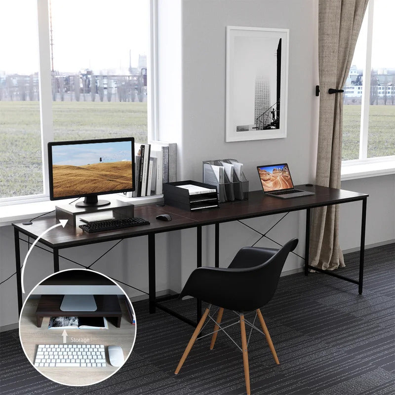 Computer Desk : ENZI Reversible L-Shape Desk
