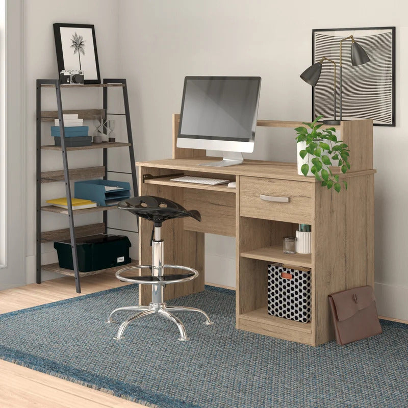 Computer Desk: Harfeno Desk with Hutch