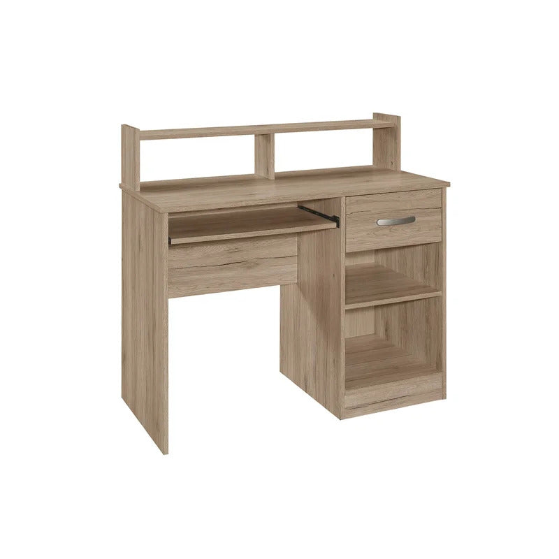 Computer Desk: Harfeno Desk with Hutch