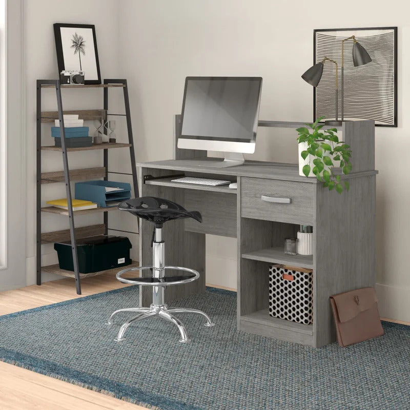 Computer Desk: Harfeno Desk with Hutch