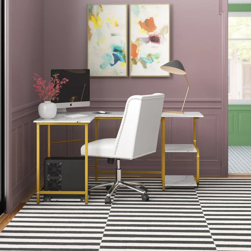 Computer Desk : Reversible L-Shape Desk