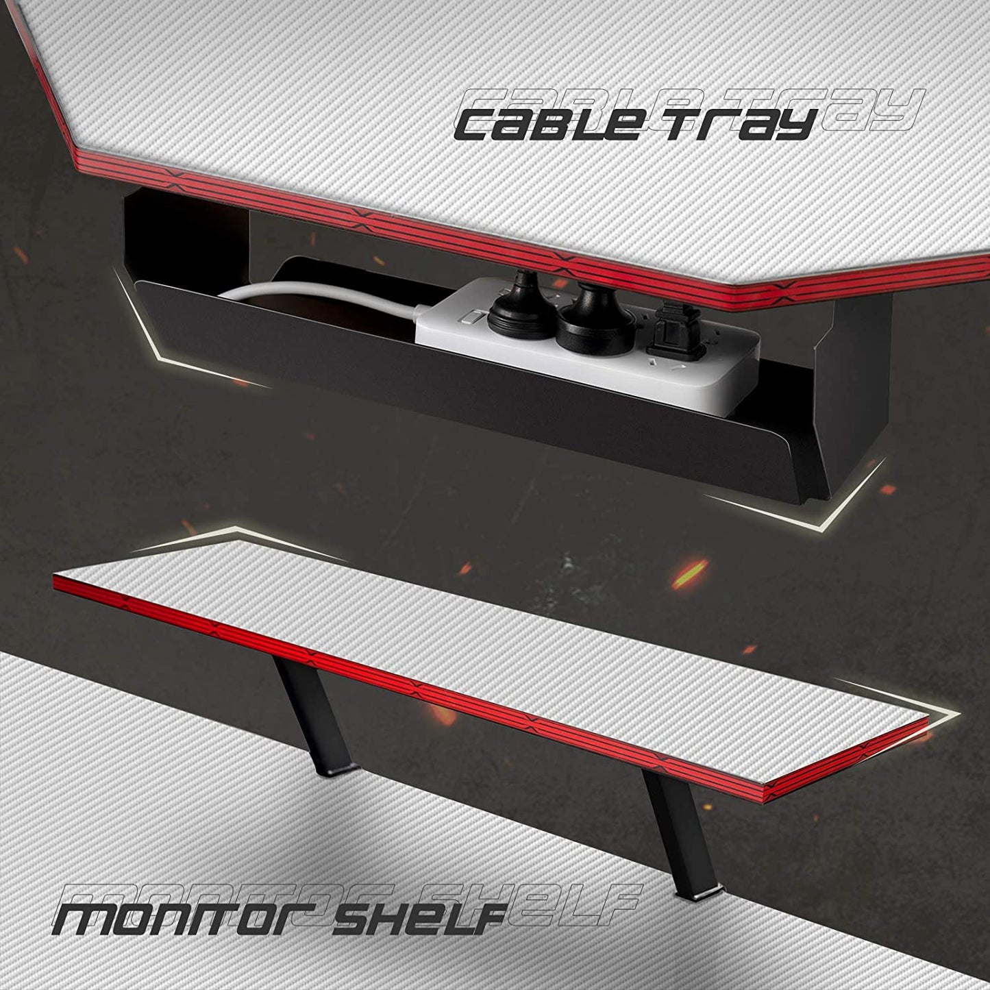 Computer Table: Corner Desk PC Writing Table Gamer Workstation for Home Office,