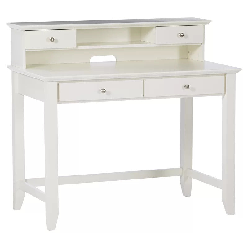 Computer Table : DEN Wood Secretary Desk with Hutch