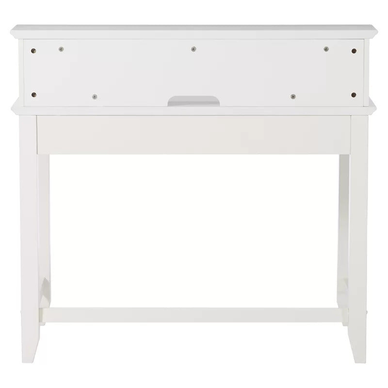 Computer Table : DEN Wood Secretary Desk with Hutch