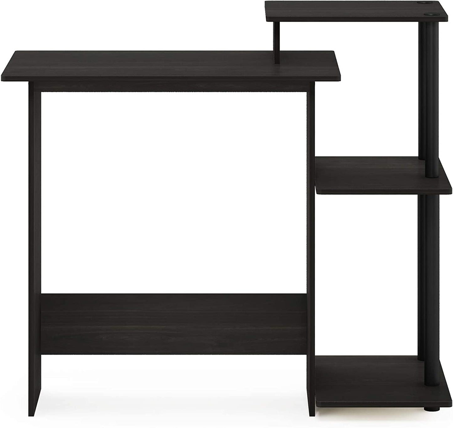 Computer Table: Notebook Computer Table with Square Side Shelves