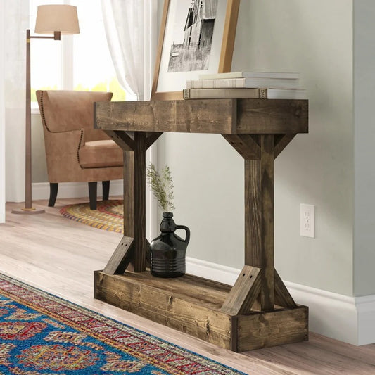 Console Table : Solid Wood Console Table
