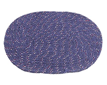 Cotton Oval Door Mat for Porch/Kitchen/Bathroom/Laundry Room