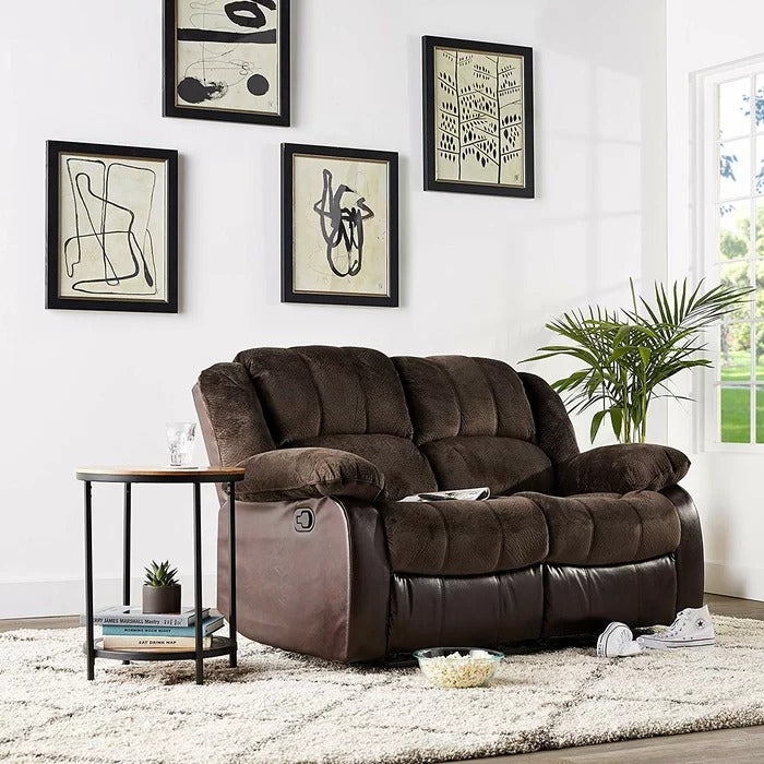 Couch: 62'' Pillow Top Arm Reclining