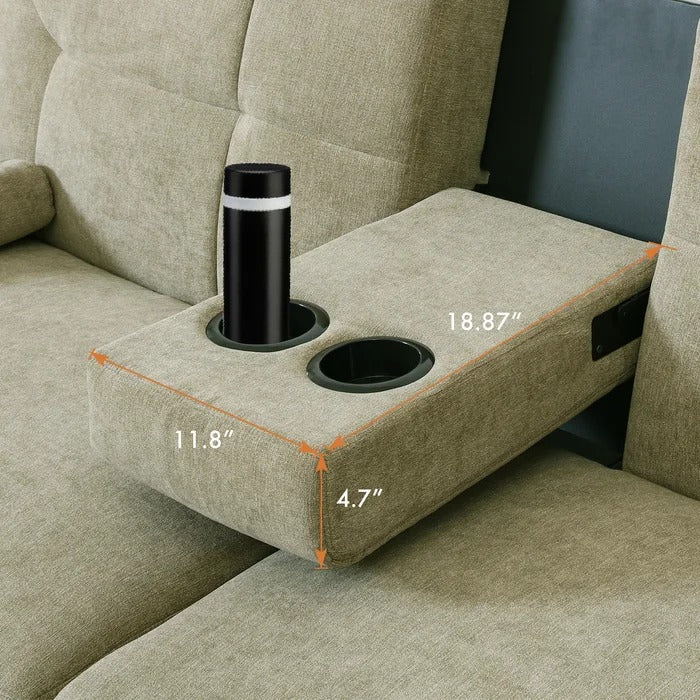 Couch: 73.3'' Pillow Top Arm