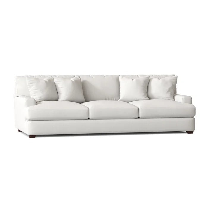 Couch: 90'' Recessed Arm Sofa with Reversible Cushions