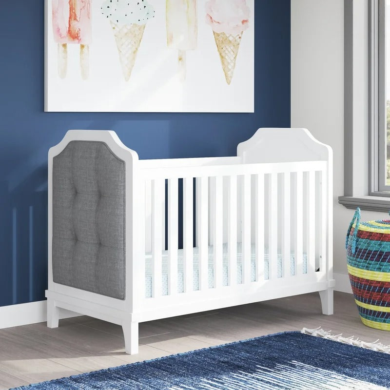 Cribs: 3-in-1 Convertible Upholstered Crib