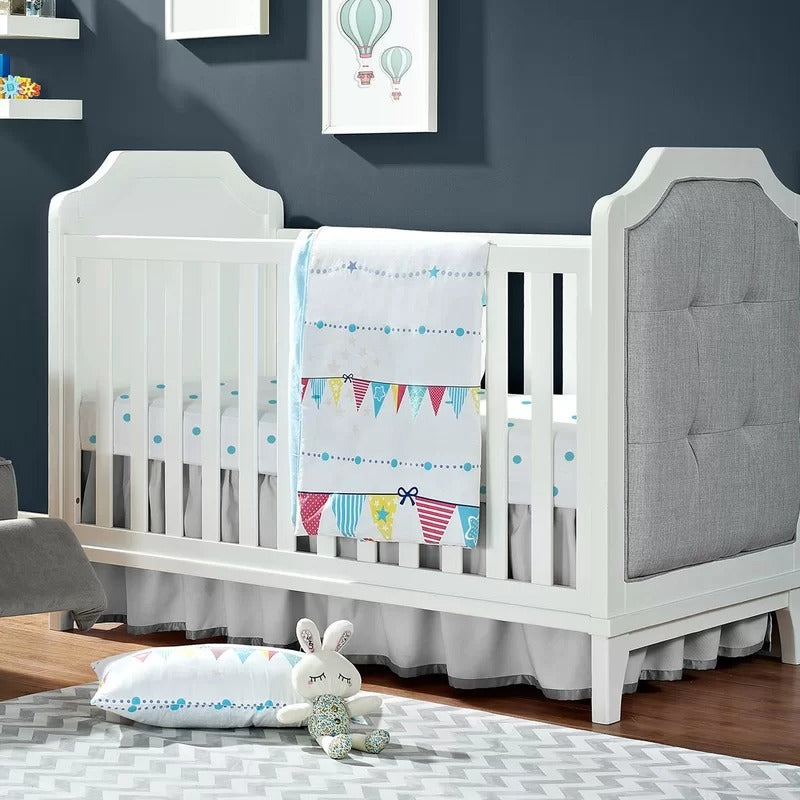 Cribs: 3-in-1 Convertible Upholstered Crib