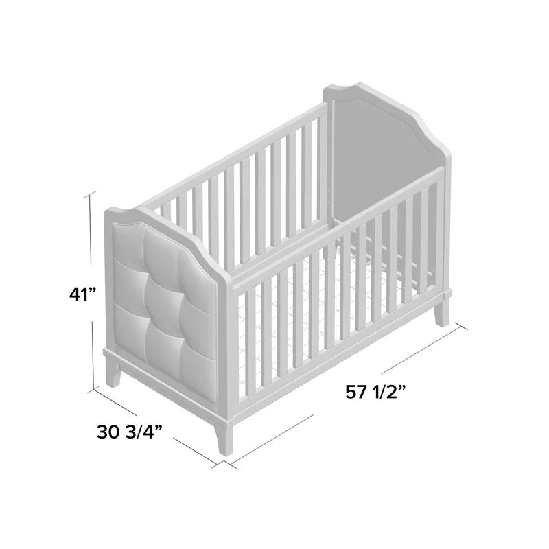Cribs: 3-in-1 Convertible Upholstered Crib