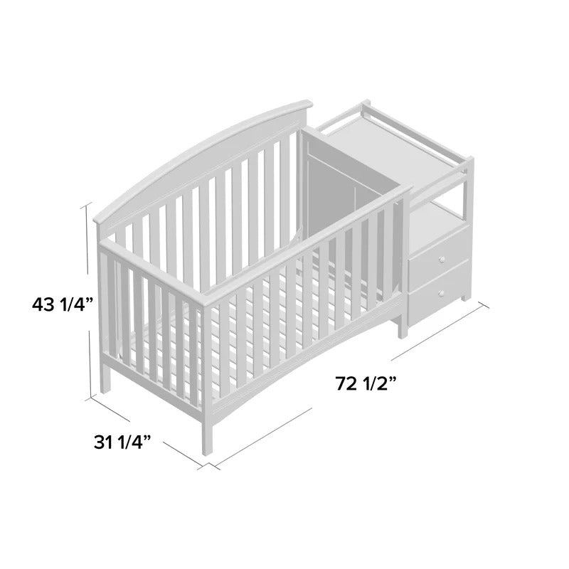 Cribs: 4-in-1 Convertible Crib and Changer