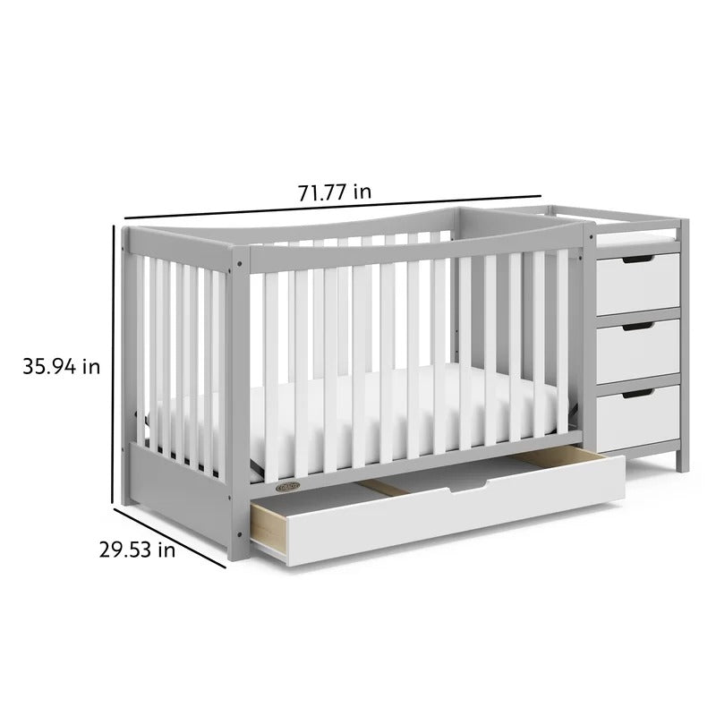 Cribs: 4-in-1 Convertible Crib and Changer with Storage