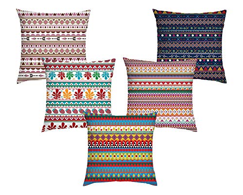 Cushion Covers: Set of 5 Designer Decorative Throw Pillow/Cushion Covers