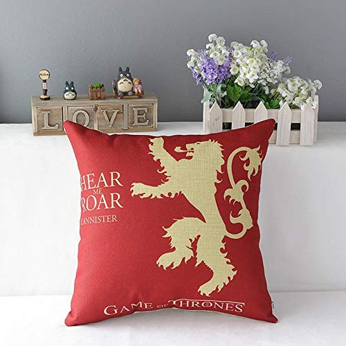 Cushion Covers: Cotton Game of Thrones Designer Decorative Throw Pillow/Cushion Covers Set of 4