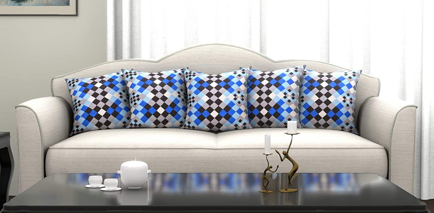 Cushion Cove: Set of 5 Decorative Hand Made Pure 100% Cotton Throw/Pillow Cushion Covers