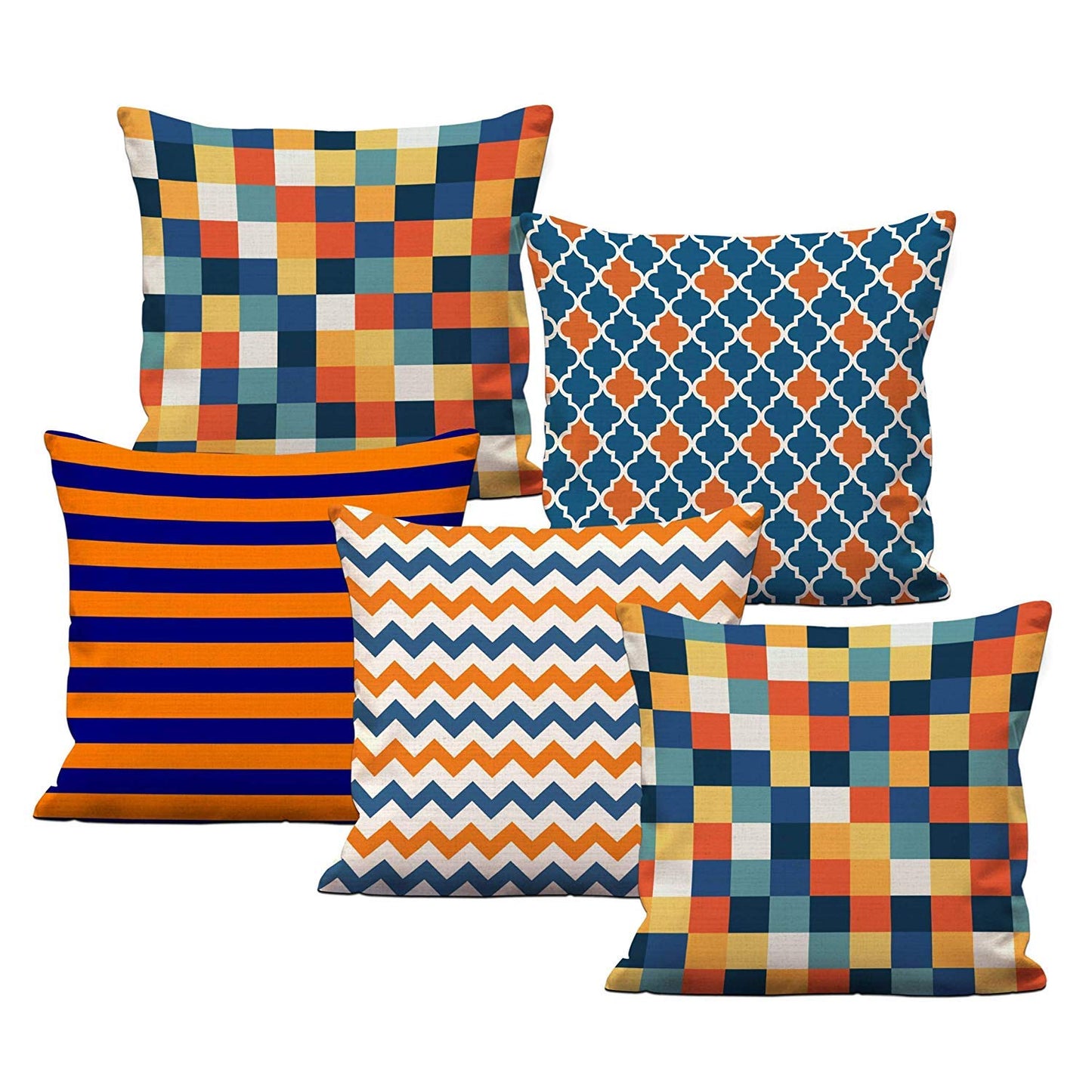 Cushion Covers: Geometric Decorative Hand Made Jute Throw/Pillow Cushion Covers