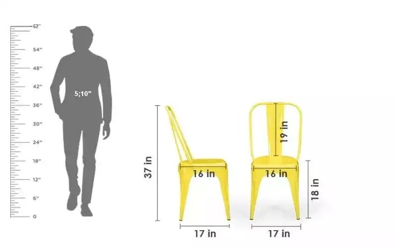 DINING CHAIR ELVIN White and Black Chair