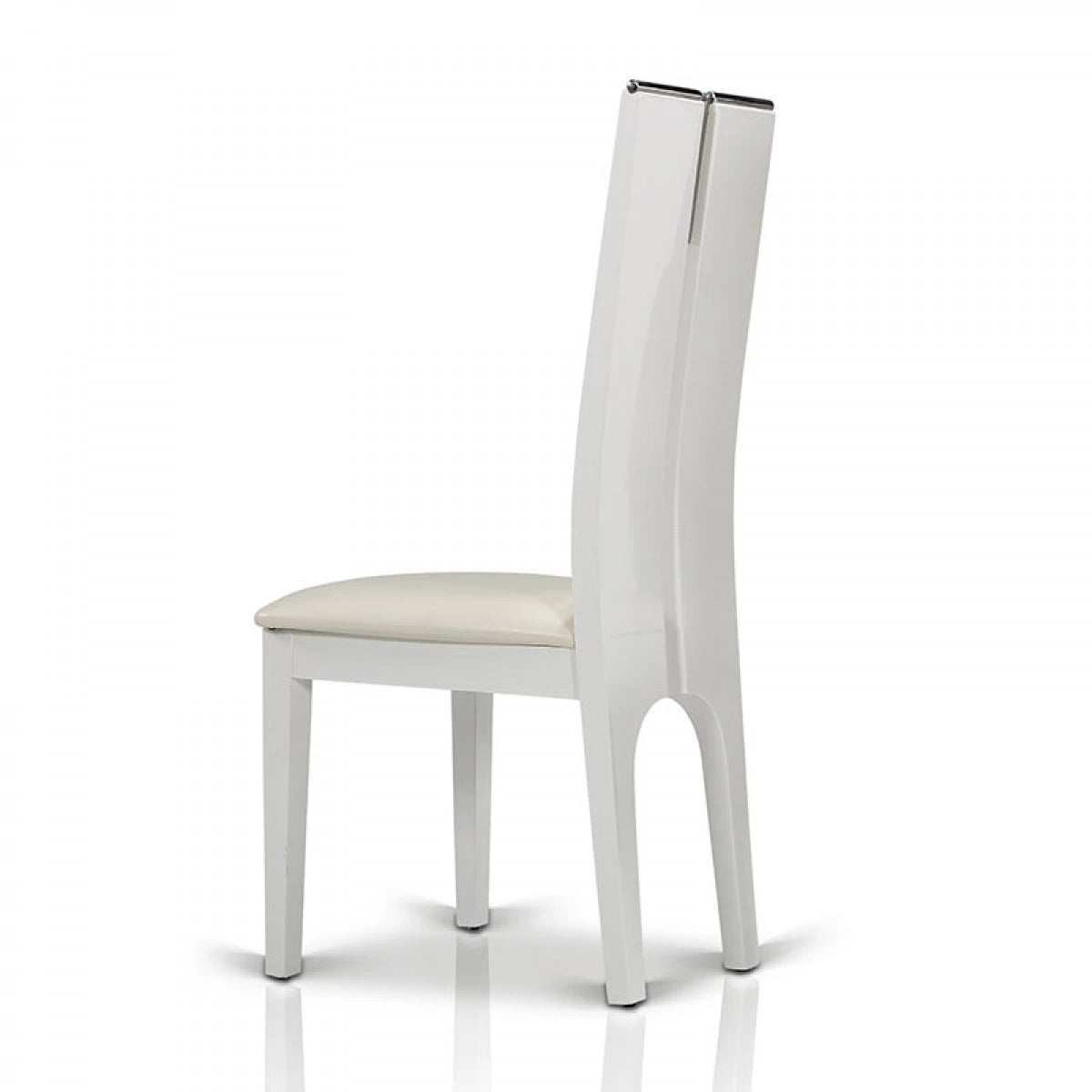 DINING CHAIR MUCHA White Gloss Chair (Set of 2)-1