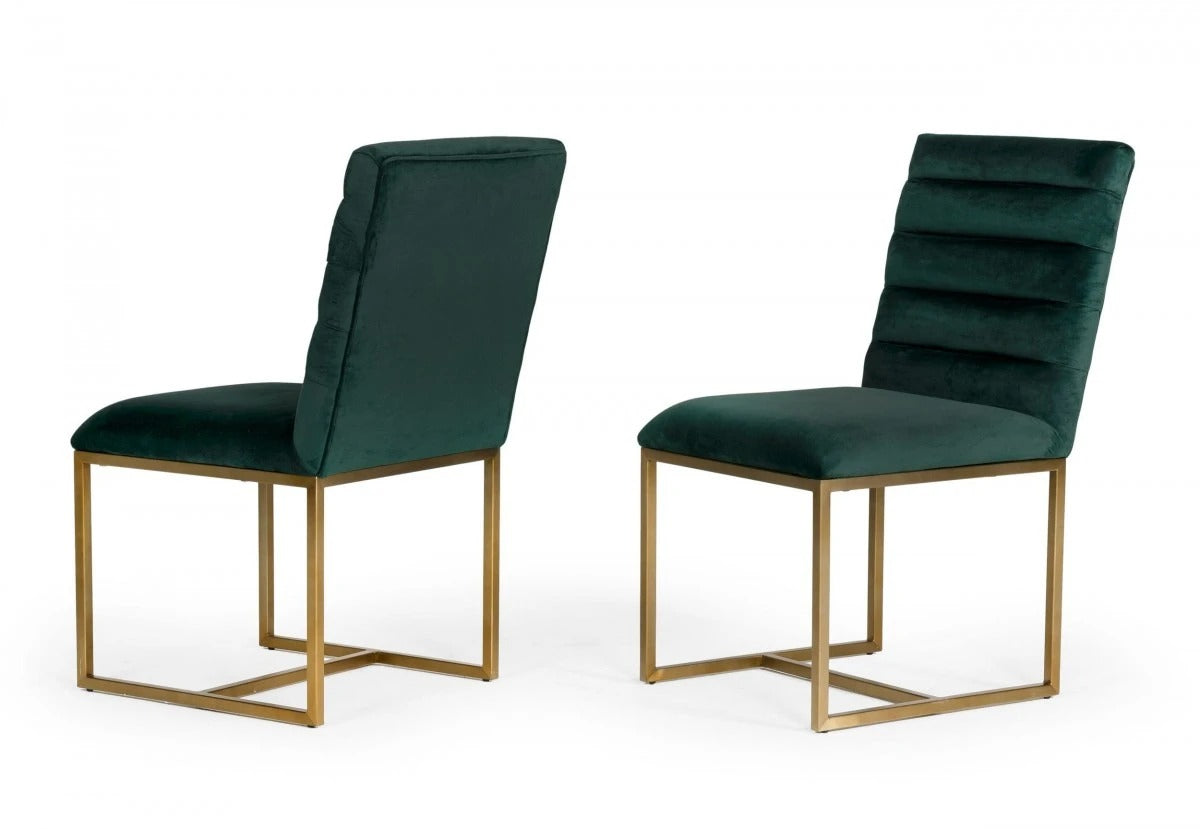 DINING CHAIRS: Modrest MICK Gold Dining Chair