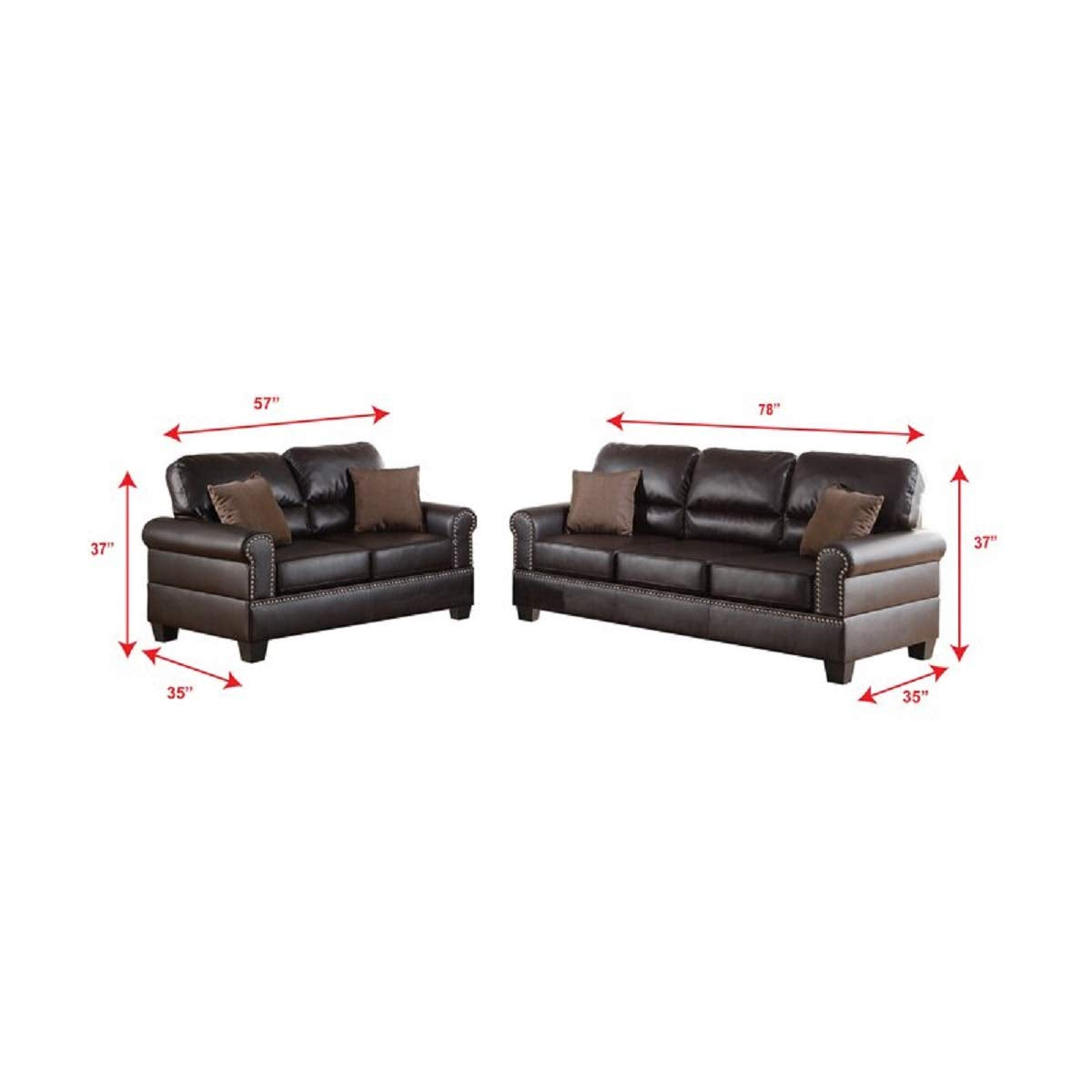 Designer Sofa Set:- ZIAA 3+2 Leatherette Sofa Set Luxury Furniture